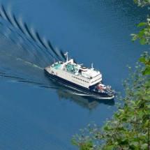 Ferry in Nærøyfjorden